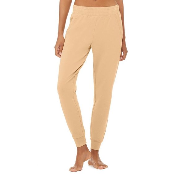 ALO Yoga Pants - SOLD Alo Yoga Unwind Jogger Sweatpants in tan/ beige  color sz SMALL